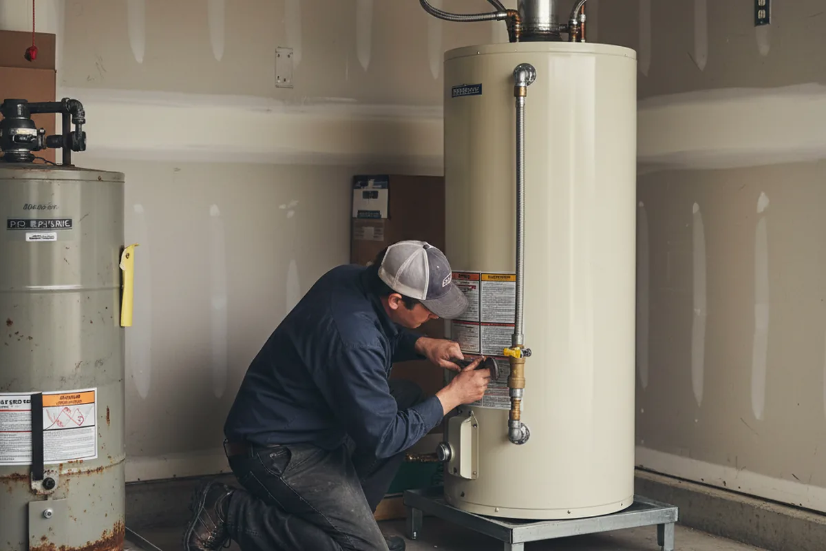 Water heater and shutoff valve replacement in Cross Anchor